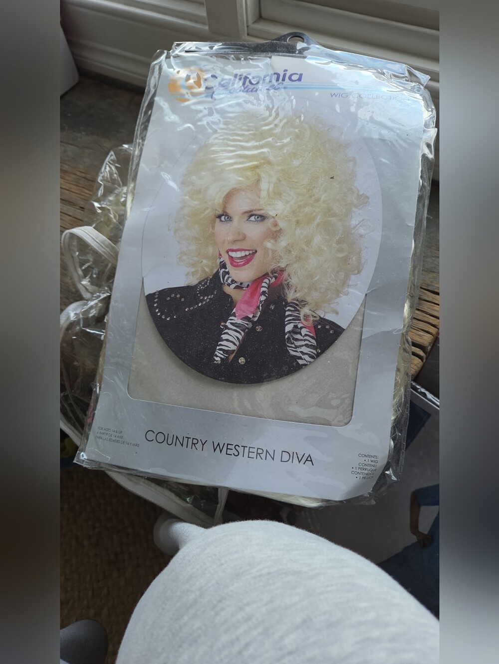Halloween Blonde Wig. Counyry Western Blonde Wig